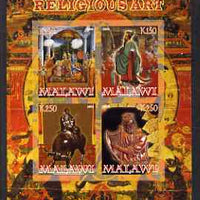 Malawi 2008 Religious Art imperf sheetlet containing 4 values unmounted mint