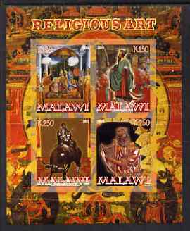 Malawi 2008 Religious Art imperf sheetlet containing 4 values unmounted mint