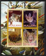 Malawi 2008 Bats imperf sheetlet containing 4 values unmounted mint