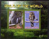 Malawi 2008 Owls of the World perf sheetlet #3 containing 2 values with Scout Logo unmounted mint