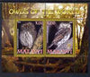 Malawi 2008 Owls of the World perf sheetlet #4 containing 2 values with Scout Logo unmounted mint