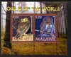 Malawi 2008 Owls of the World perf sheetlet #8 containing 2 values with Scout Logo unmounted mint