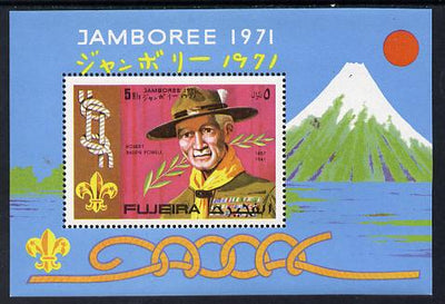 Fujeira 1971 Scouts m/sheet unmounted mint (MI BL 54A)