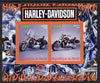 Benin 2008 Harley Davidson Motorcycles imperf sheetlet containing 2 values unmounted mint