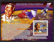 St Thomas & Prince Islands 2007 Nelson Mandela perf s/sheet containing 1 value with Minerals unmounted mint