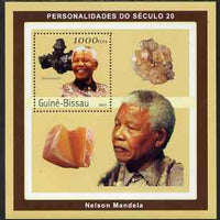 Guinea - Bissau 2001 Nelson Mandela & Minerals #1 perf s/sheet containing 1 value (Hausmannite) unmounted mint Mi 1980