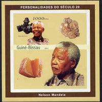 Guinea - Bissau 2001 Nelson Mandela & Minerals #1 imperf s/sheet containing 1 value (Hausmannite) unmounted mint Mi 1980