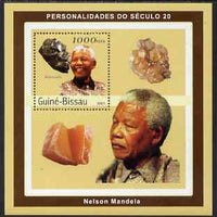 Guinea - Bissau 2001 Nelson Mandela & Minerals #3 perf s/sheet containing 1 value (Skutterudite) unmounted mint Mi 1982