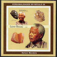 Guinea - Bissau 2001 Nelson Mandela & Minerals #3 imperf s/sheet containing 1 value (Skutterudite) unmounted mint Mi 1982