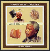 Guinea - Bissau 2001 Nelson Mandela & Minerals #4 imperf s/sheet containing 1 value (Flourite) unmounted mint Mi 1983