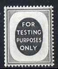 Cinderella - Great Britain Poached Egg label in grey for testing coil machines, unmounted mint