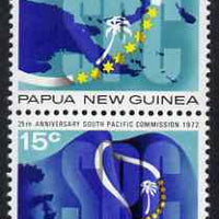 Papua New Guinea 1972 25th Anniversary of South Pacific Commission perf set of 2 unmounted mint SG 214-5