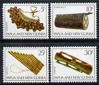 Papua New Guinea 1969 Musical Instruments perf set of 4 unmounted mint, SG 165-68
