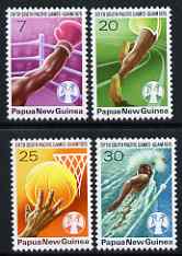 Papua New Guinea 1975 5th South Pacific Games perf set of 4 unmounted mint SG 290-93