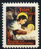 Cinderella - Denmark 1944 Christmas seal showing the Nativity unmounted mint