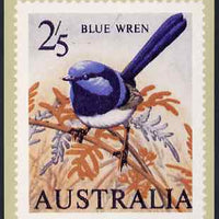Australia 1964-65 Blue Wren 2s5d Philatelic Postcard (Series 2 No.11) unused and very fine