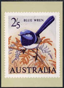 Australia 1964-65 Blue Wren 2s5d Philatelic Postcard (Series 2 No.11) unused and very fine
