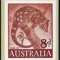 Australia 1959-64 Tiger Cat 8d Philatelic Postcard (Series 4 No.20) unused and very fine