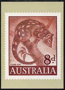 Australia 1959-64 Tiger Cat 8d Philatelic Postcard (Series 4 No.20) unused and very fine