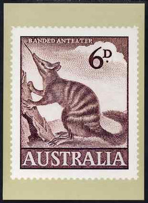 Australia 1959-64 Anteater 6d Philatelic Postcard (Series 4 No.19) unused and very fine
