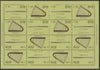 Abkhazia 1999 Musical Instruments #1 perf sheetlet of 16 containing 8 sets of 2 arranged in Tete-beche format, unmounted mint