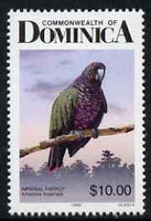 Dominica 1987 Birds $10 Imperial Amazon (Parrot) unmounted mint SG 1254