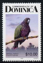 Dominica 1987 Birds $10 Imperial Amazon (Parrot) unmounted mint SG 1254