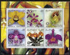 Somalia 2003 Orchids perf sheetlet containing 6 values each with Rotary Logo, unmounted mint