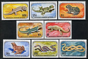 Mongolia 1972 Reptiles set of 8 (Frogs, Snakes & Lizards) unmounted mint, SG 687-94