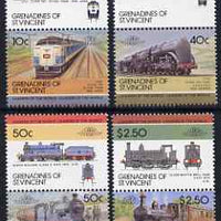 St Vincent - Grenadines 1985 Locomotives #4 (Leaders of the World) set of 8 unmounted mint SG 390-97