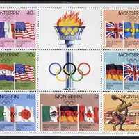 Montserrat 1980 Moscow Olympic Games perf m/sheet opt'd SPECIMEN, unmounted mint and scare thus, SG MS 475s