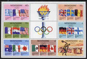 Montserrat 1980 Moscow Olympic Games perf m/sheet opt'd SPECIMEN, unmounted mint and scare thus, SG MS 475s