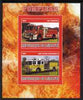 Djibouti 2008 Fire Engines #1 imperf sheetlet containing 2 values, unmounted mint