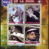 Benin 2008 NASA 50th Anniversary #2 perf sheetlet containing 4 values, unmounted mint