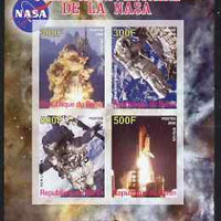 Benin 2008 NASA 50th Anniversary #3 imperf sheetlet containing 4 values, unmounted mint