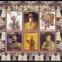 Benin 2008 Scouting perf sheetlet containing 6 values, unmounted mint