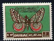 Dubai 1964 Anti-Tuberculosis Campaign overprint on Red Cross 4np Moth, unmounted mint, unissued (see note after SG104) blocks available