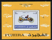 Fujeira 1970 Cars (1896 Ford) m/sheet unmounted mint (Mi BL 40A)