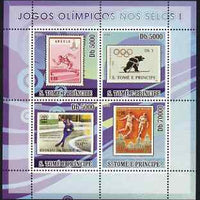 St Thomas & Prince Islands 2008 Olympic Games on Stamps #1 perf sheetlet containing 4 values unmounted mint