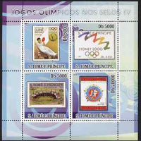 St Thomas & Prince Islands 2008 Olympic Games on Stamps #4 perf sheetlet containing 4 values unmounted mint