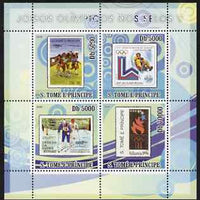 St Thomas & Prince Islands 2008 Olympic Games on Stamps #5 perf sheetlet containing 4 values unmounted mint