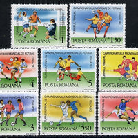 Rumania 1990 Football World Cup #2 set of 8, Mi 4594-4601