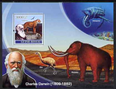 Guinea - Bissau 2007 Charles Darwin perf souvenir sheet unmounted mint