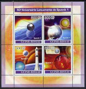 Guinea - Bissau 2007 Space - Sputnik 1 perf sheetlet containing 4 values unmounted mint