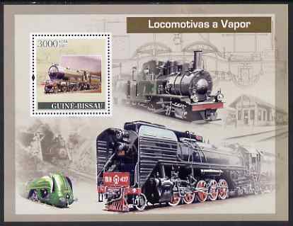Guinea - Bissau 2007 Stean Engines perf souvenir sheet unmounted mint