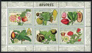 Mozambique 2007 Trees & Fruits perf sheetlet containing 6 values unmounted mint Yv 2336-41