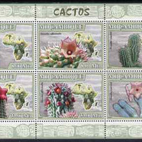 Mozambique 2007 Cacti perf sheetlet containing 6 values unmounted mint Yv 2366-71