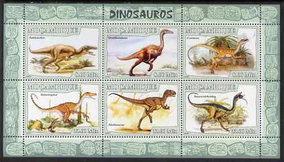 Mozambique 2007 Dinosaurs #1 perf sheetlet containing 6 values unmounted mint Yv 2396-2401