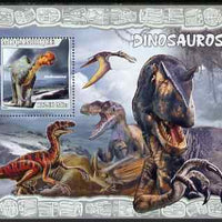 Mozambique 2007 Dinosaurs #1 perf souvenir sheet unmounted mint Yv 161