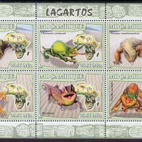 Mozambique 2007 Lizards perf sheetlet containing 6 values unmounted mint Yv 2426-31